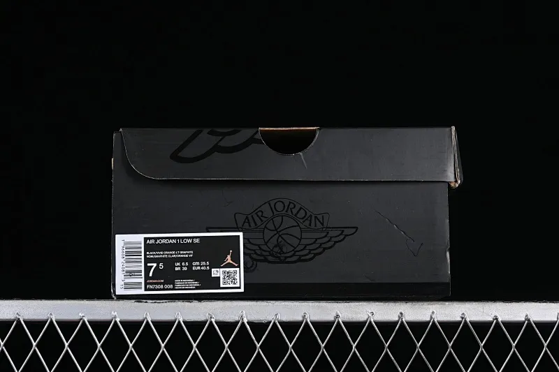 All categories Air Jordan Jordan series basketball shoes Air Jordan 1 Low Air Jordan 1 Low "Black Orange" AJ1 Joe 1 light stone black and yellow FN7308-008